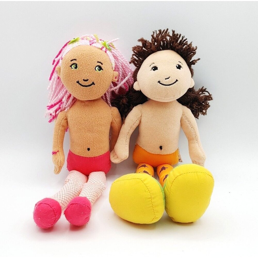 Manhatten Toy Groovy Girls Sidra & McKenna Plush Dolls 13"